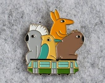 Melbourne tram -  enamel pin badge