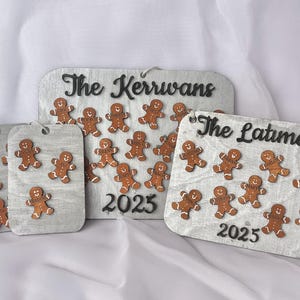 Gingerbread Cookie Family Christmas Ornament