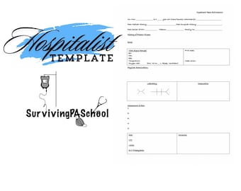 New Admission Hospitalist Template
