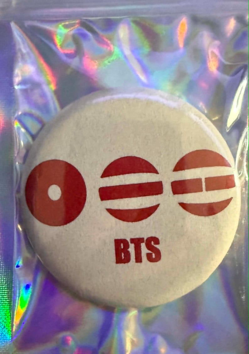 BTS 2026 World Tour Arirang Pin Button Album Logo Style Can Button ARMY ...