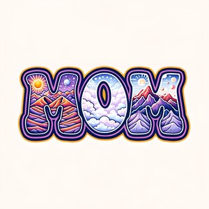 Maman colorée png