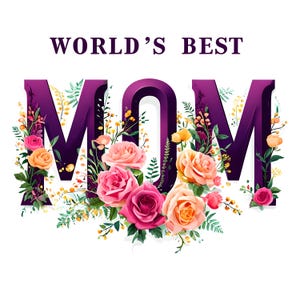 La meilleure maman du monde floral png