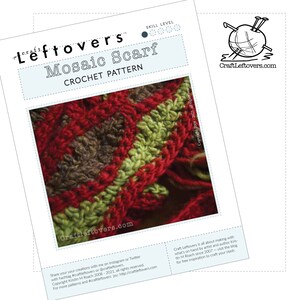 Crochet Mosaic Scarf | Extra Long & Regular Sizes | PDF Download