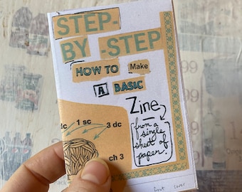 How to Make a Zine - step by step mini zine