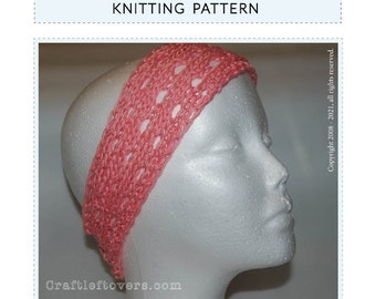 Summer Head Wrap Knitting Pattern: PDF Printable