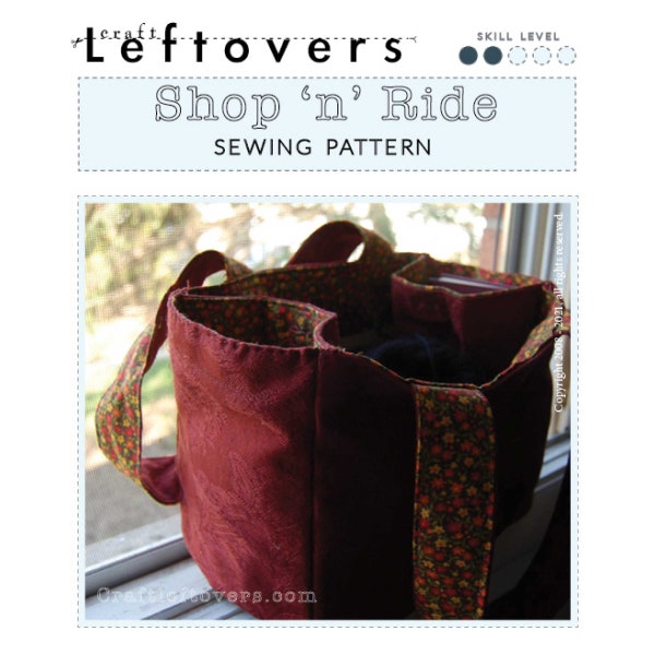 Bicycle Basket Tote Sewing Pattern Shop 'n' Ride