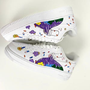Custom Juice WRLD Air Force 1 Shoes, Hand Painted AF1 Sneakers, Personalized Juice WRLD Design, Unique Gift for Fans