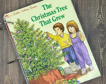 The Christmas Tree That Grew Little Golden Book Christmas Junk Journal