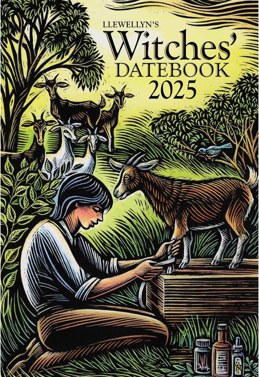 Llewellyn's 2025 Witches' Datebook, Calendar and Almanac Etsy