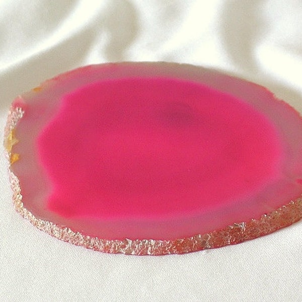 Pink Geode Slice / Flat Polished Rock