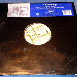Pet Shop Boys with Dusty Springfield What have I done to deserve this Rent Lp 12&quot; vinyl 1987