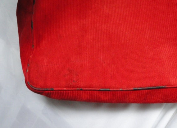 Escada Large Tote Handbag Bag Leather & Red Cordu… - image 3