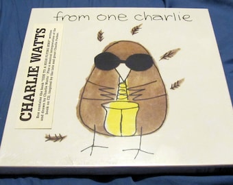 Charlie Watts' NEW Sealed 1991 tribute to the music of Charlie Parker CD Book picture Rolling Stones rock drummer jazz