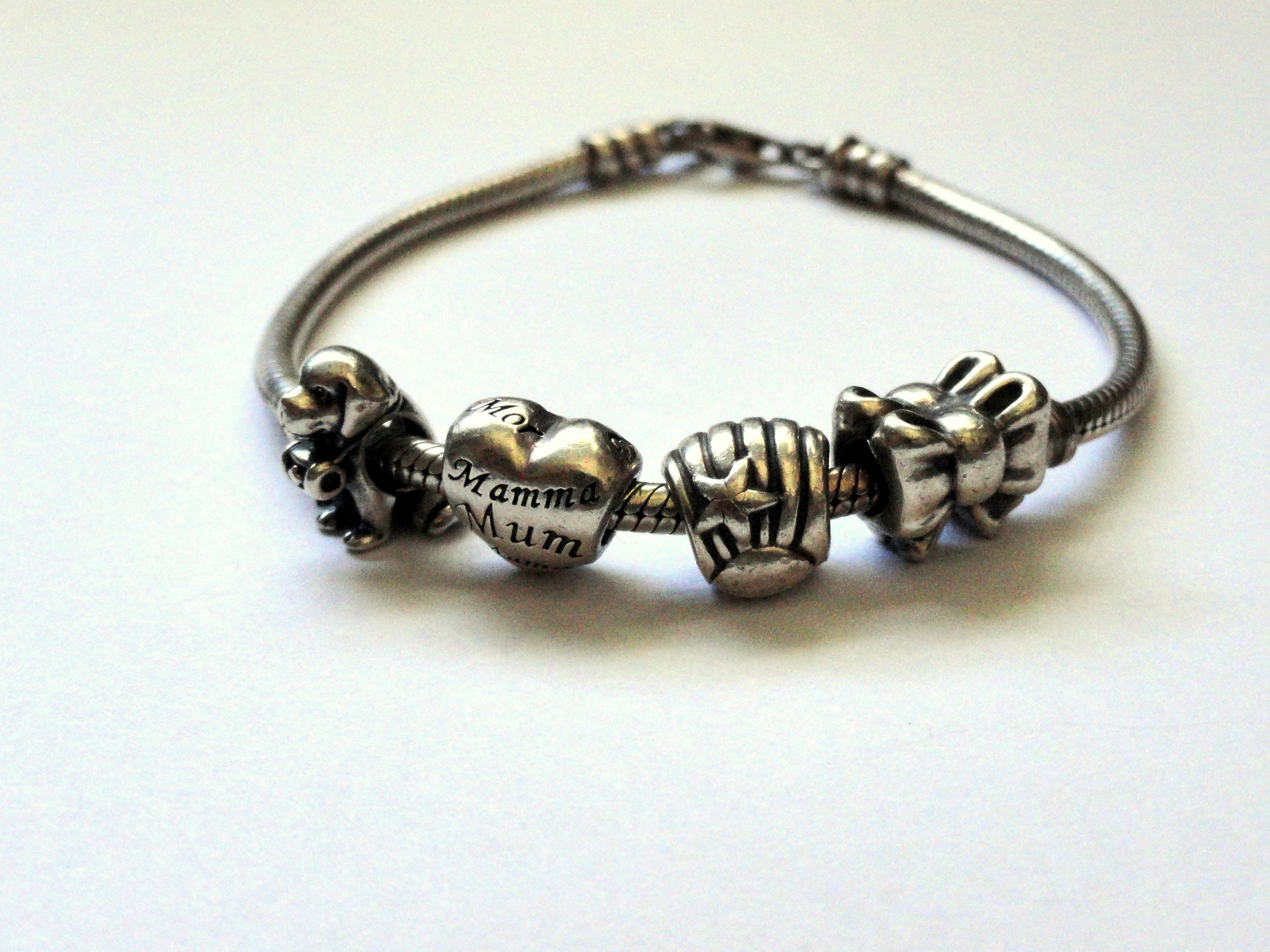 Pandora 4 Charm Bracelet S925 ALE Original Sterling Jewelry - Etsy