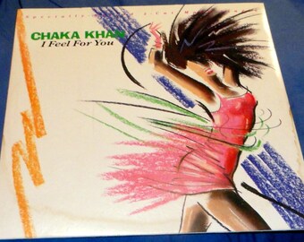 Chaka Khan 45rpm 12" I Feel For You 2 cut Maxi Single vinyl lp record 1984