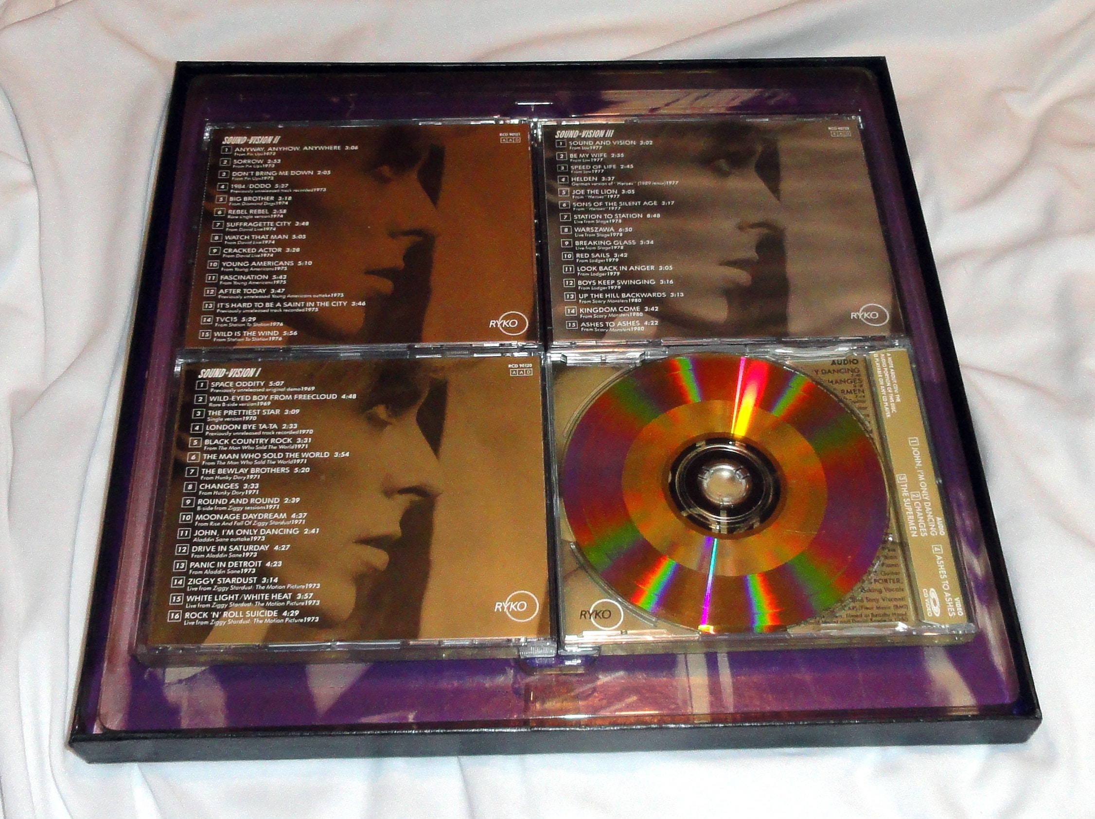 David Bowie 3 CD + 1 audio/video cdv box set Nice set! - Etsy.de