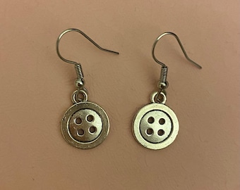Pendientes de botón - Joyería de estilo vintage