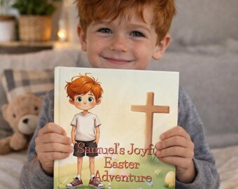 Personalised Christian Easter Story Book | Ginger Hair Child Hardback (Custom Name Dedication)
