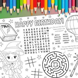 A4 Trotz der Schwerkraft Wicked Aktivitätsbogen PDF | Fun Wicked Musical-Themed Printable | Digitaler Download