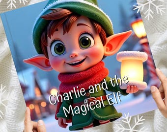 Personalised Christmas Book – [Name] and Jingles the Magical Elf | Hardback Children’s Story | Custom Christmas Gift