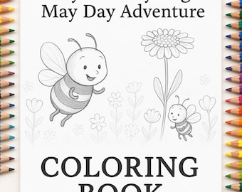 May Bug Coloring Book: Spring Watercolor Story (PDF)