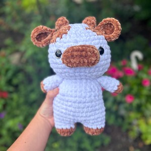 crochet cow amigurumi stuffed animal plush