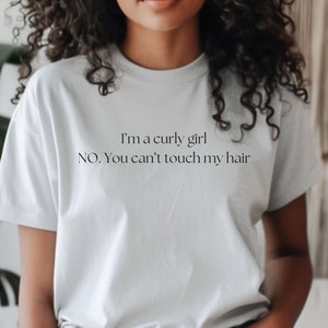 Grappig T-shirt voor meisjes met krullen: Natural Hair Pride, zacht Bella Canvas T-shirt