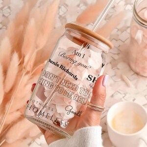 RHOBH IJskoffieglas: Bravo Quote-beker met bamboedeksel