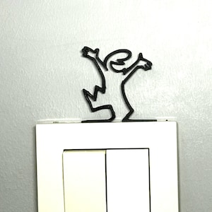 La Linea Figure "Welcoming" Wall Art Decorazione da parete / Stick Figures / Figure 3D da parete / Diversi colori / Fino a 20 cm / Regalo / Decorazione da parete Regalo