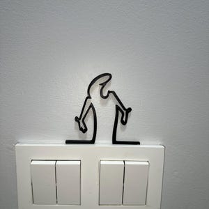 La Linea Figure &quot;Complaining&quot; Wall Art Wall Decor / Stick Figures / Wall 3D Figure / Different Colors / Up to 20 cm / Gift / Wall Decor Gift