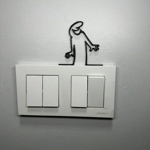 La Linea Figure &quot;Laughing&quot; Wall Art Wall Decor / Stick Figures / Wall 3D Figures / Different Colors / Up to 20 cm / Gifts / Wall Decor