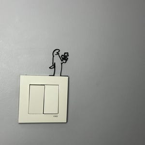 La Linea Figure &quot;Flowers&quot; Wall Art Wall Decor / Stick Figures / Wall 3D Figures / Different Colors / Up to 20 cm / Gift / Wall Decor Gift