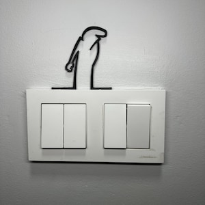 La Linea Figure &quot;Not Happy&quot; Wall Art Wall Decor / Stick Figures / Wall 3D Figures / Different Colors / Up to 20 cm / Gift / Wall Decor Gift
