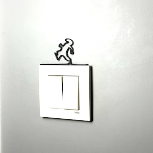 La Linea Figure &quot;Walking&quot; Wall Art Wall Decor / Stick Figures / Wall 3D Figures / Different Colors / Up to 20 cm / Gifts / Wall Decor Gifts