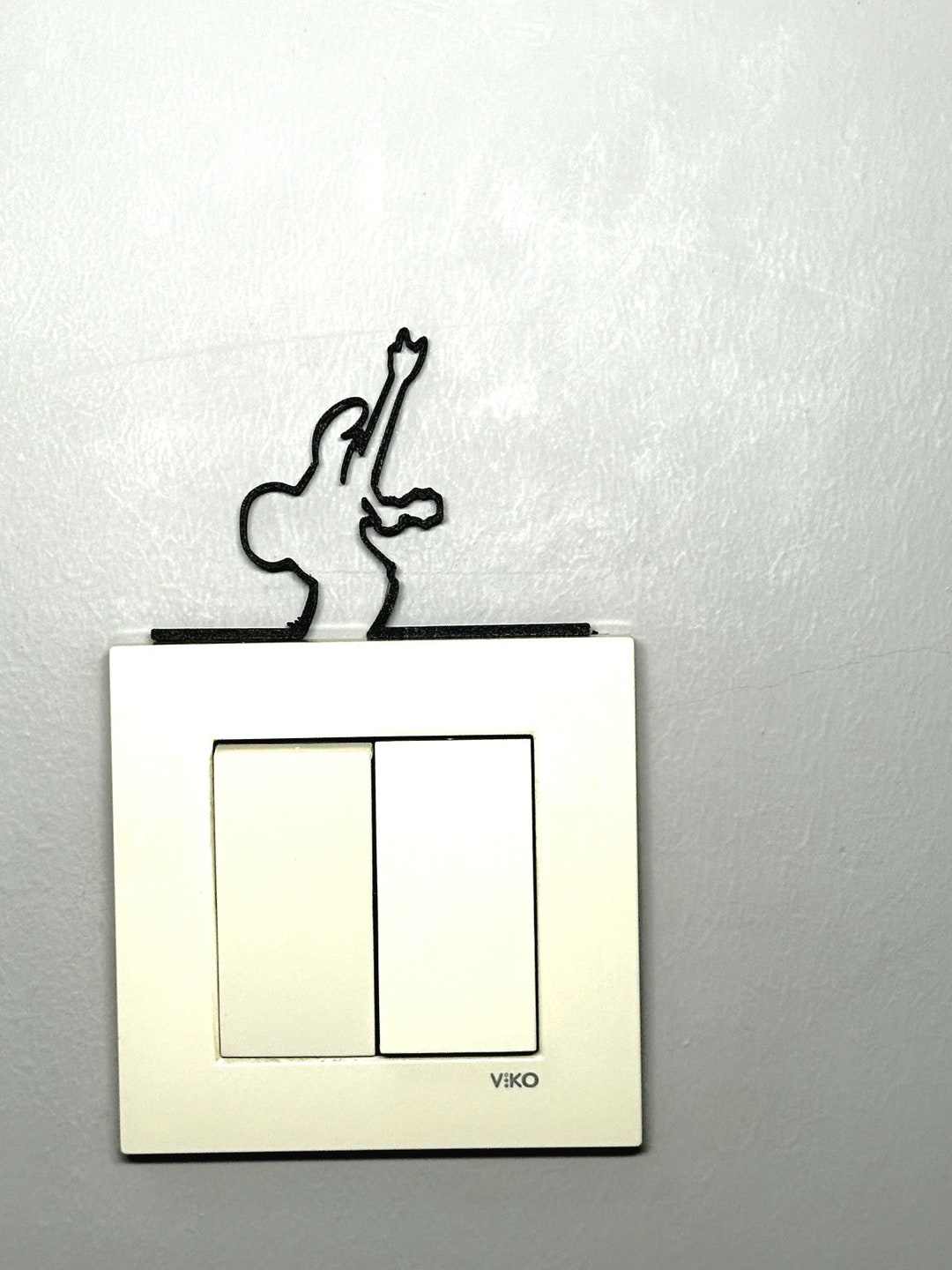Rocking Guitarist Wall Art: 3D Stick Figure, PLA Decor - Etsy
