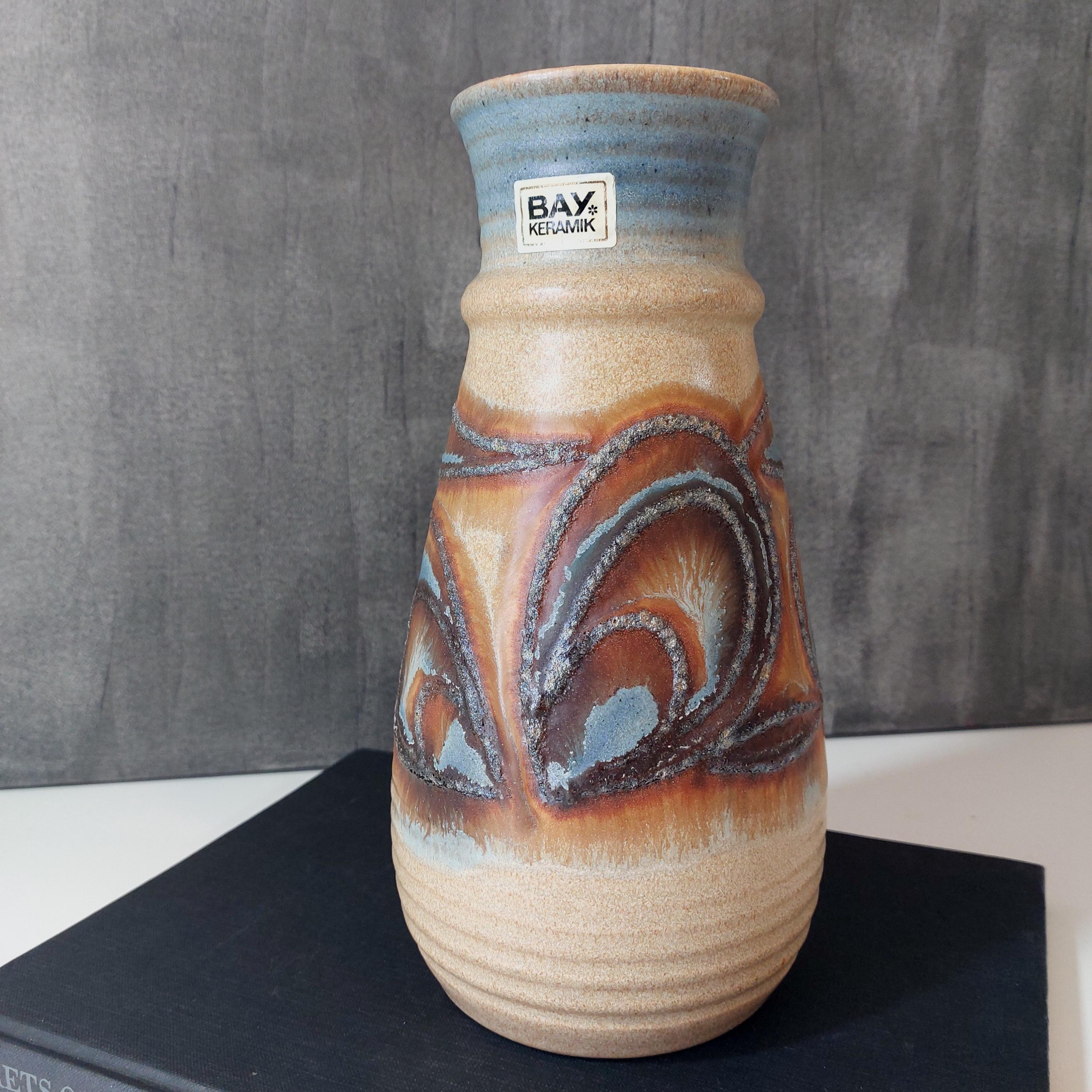 ヴィンテージ・ベイ・ケラミック ファット・ラバ花瓶：西ドイツ