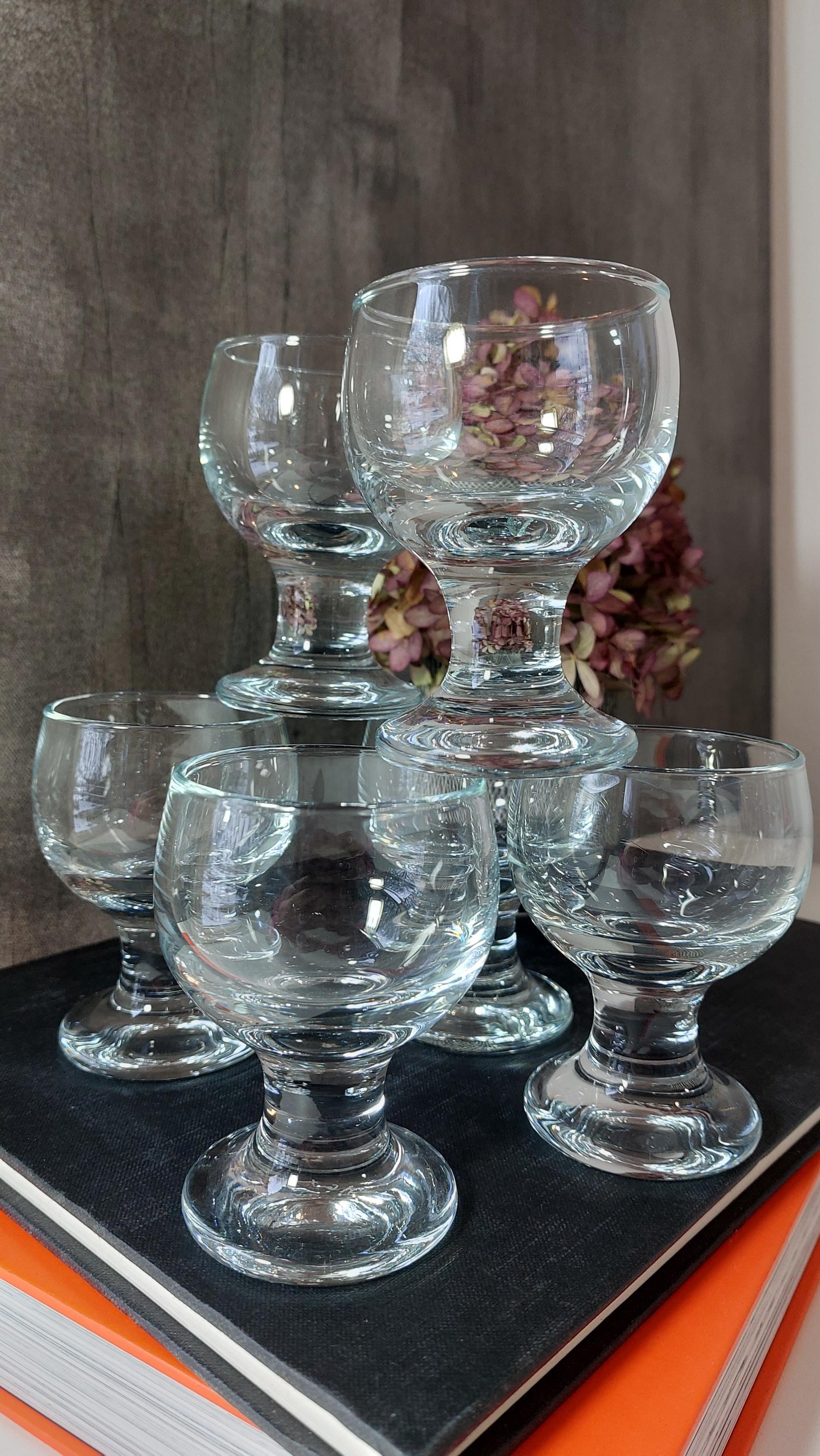 グラス+カップ Holmegaard Wine Neck Glass 1970s Holmegaard | Set of 6 Portwine Glasses | Kroglas | per Lutken