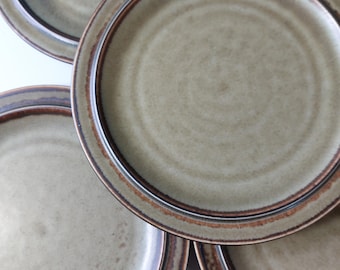 Piatti vintage in gres svizzero / Langenthal / Savannah / Set di 6 / Design moderno di metà secolo