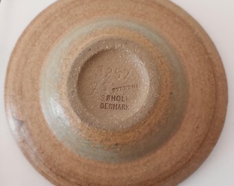 Vintage Søholm Stentøj Stoneware Bowl: Danish Mid-century Modern