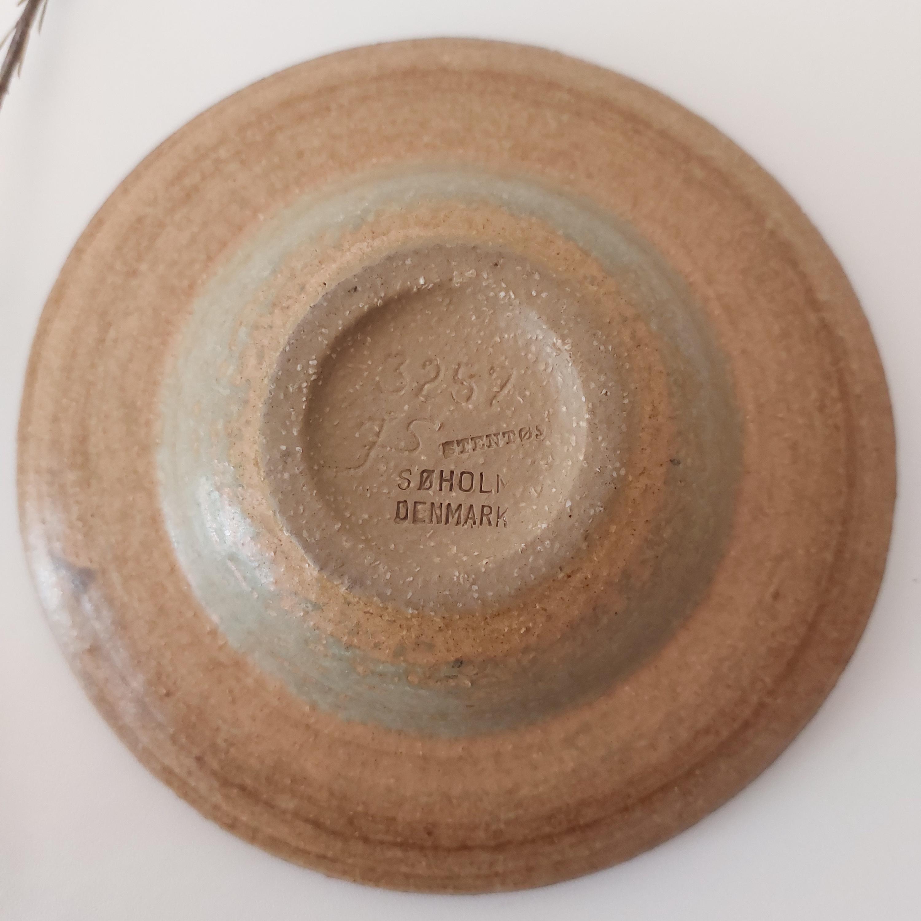 Vintage Søholm Stentøj Stoneware Bowl: Danish Mid-century Modern