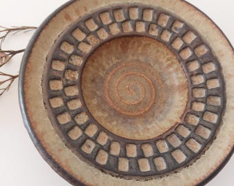 Vintage Søholm Stentøj Stoneware Bowl: Danish Mid-century Modern