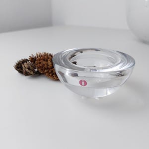 Vintage iittala | Finland | Ballo | Votive Candle Holder | Tealight Holder | Clear Glass | 1990s | Design Annaleena Hakatie