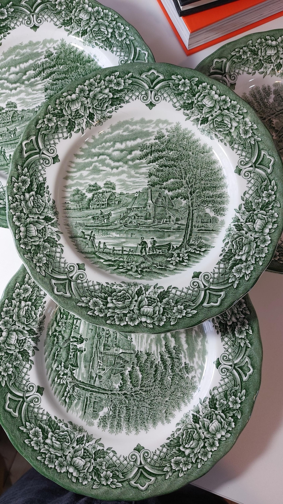 Vintage Grindley | Homeland | Large Dinner Plate | Set of 6