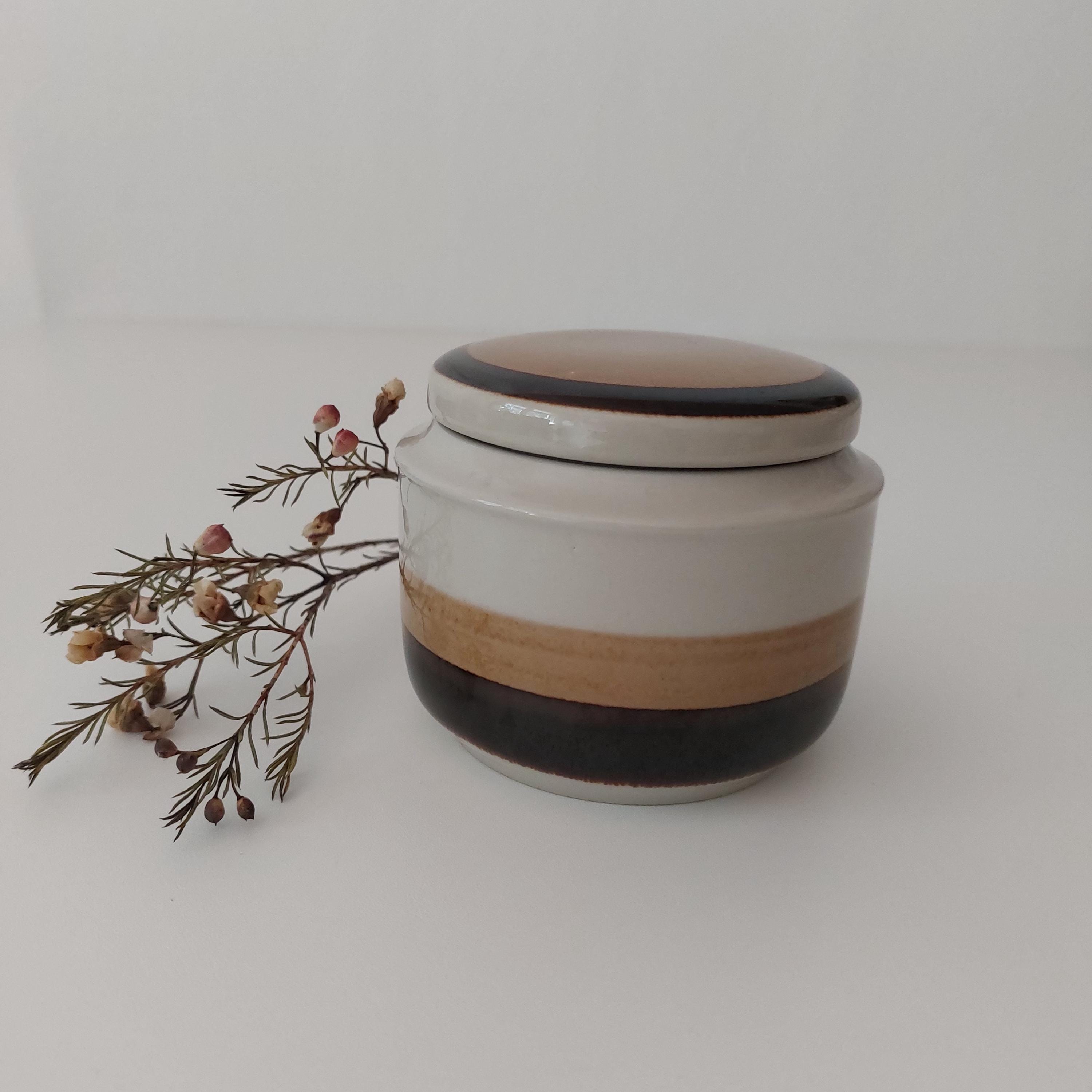 Vintage Hiline | Nevada | Sugar Bowl with Lid | Designed by Yamato Japan | 1970s | Made In Denmark | Pure Retro |