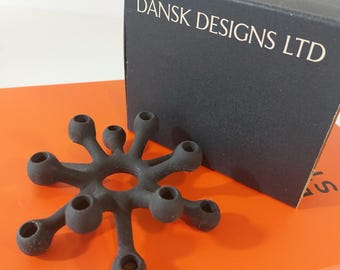 1960s DANSK スパイダー キャンドルホルダー 鋳鉄 ミッド