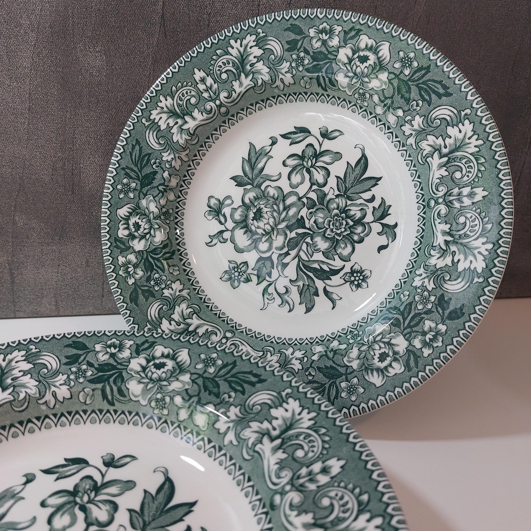 イギリス製　WESTMINSTER WOOD&SONS プレート 皿 11枚 Vintage Wood & Sons | Westminster | Large Deep Plate | Green