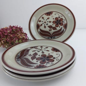 Vintage Figgjo Flint | Norway | Hedda | Dinner Plates| 70s | Set of 4 | Rolf Froyland | Scandinavian Design |
