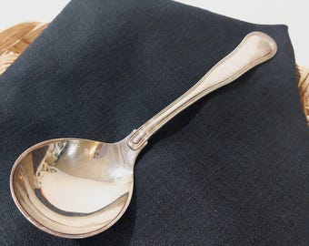 Vintage Carl Cohr Silver Plated Serving Spoon - Danish MCM Flatware