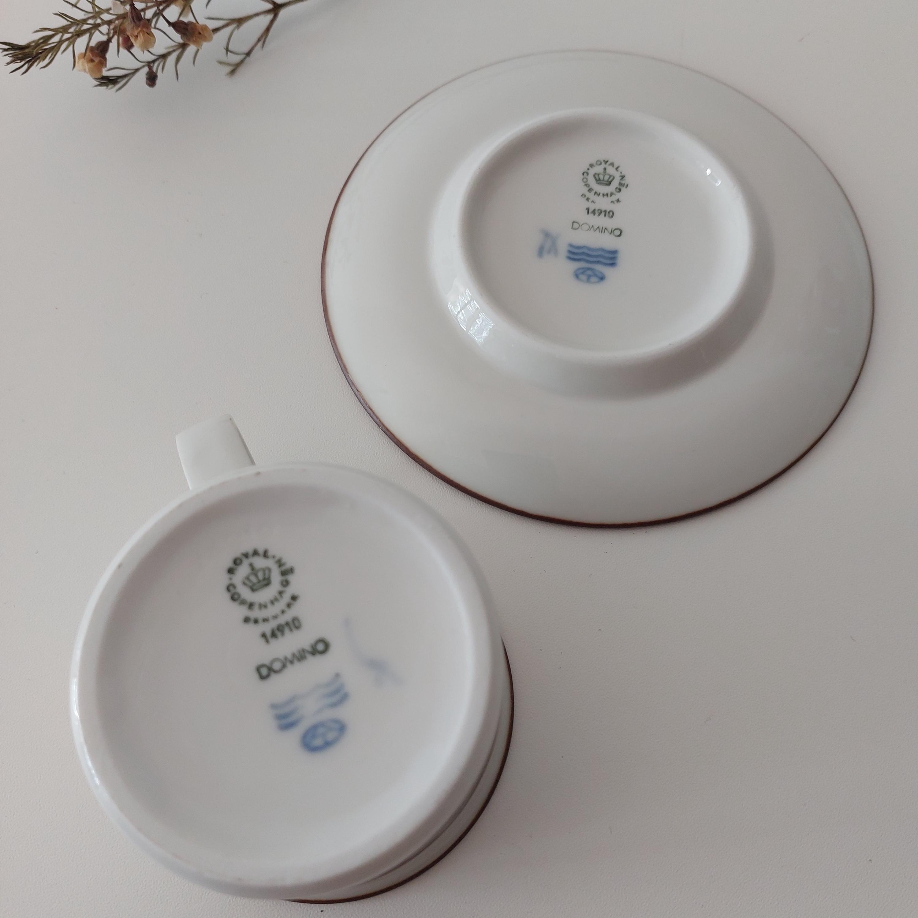 ヴィンテージ ロイヤル コペンハーゲン ドミノ コーヒー カップ 