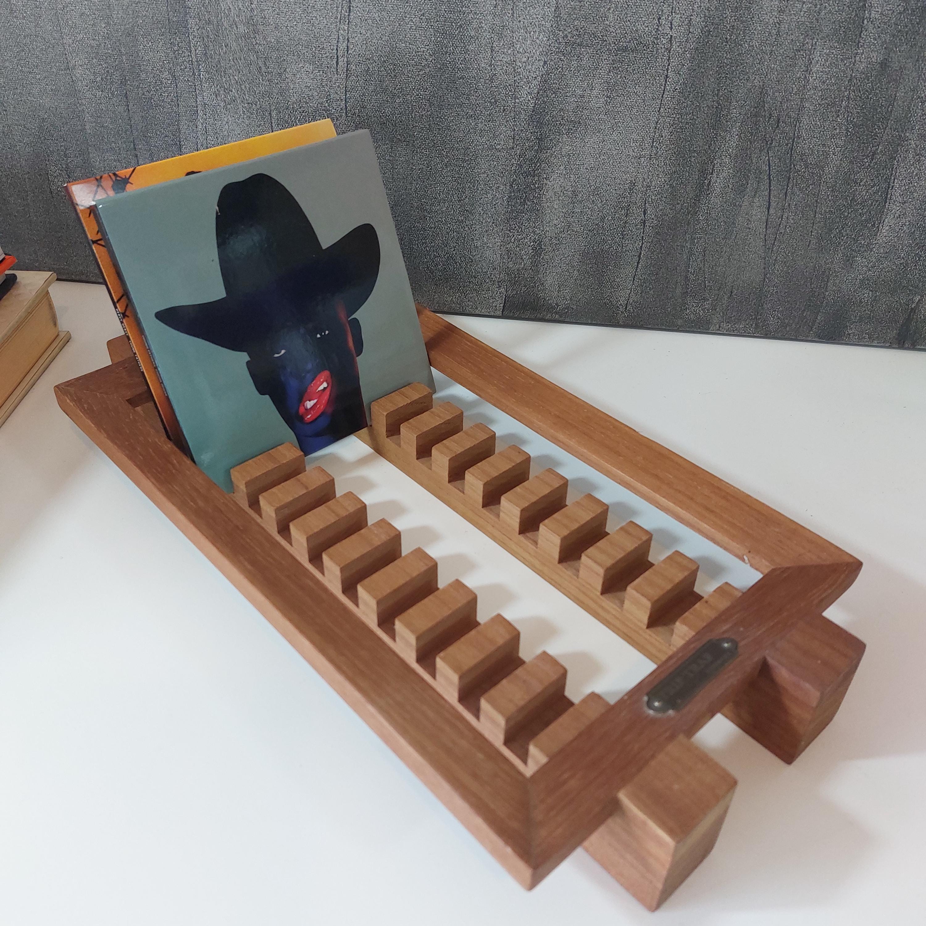 Vintage Trip Trap Wooden CD Rack: Danish Design Storage for 11 Cds